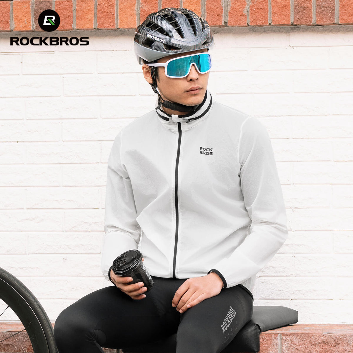 ROCKBROS Veste de Vélo Légère Réfléchissante Pliable Été Hommes/Femmes