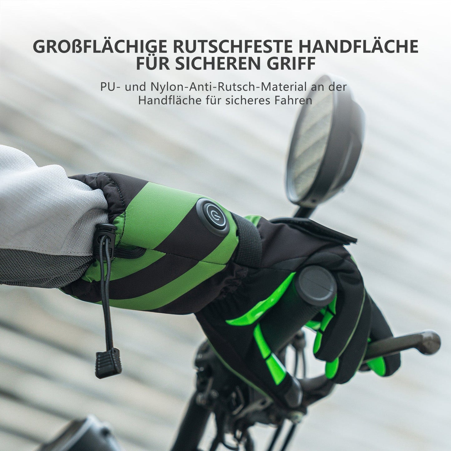 Gants de cyclisme chauffants d'hiver, 3 niveaux de chaleur, tailles M à XL, ROCKBROS