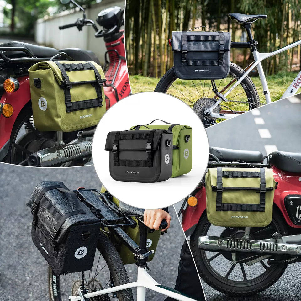 Sac à bagages vélo/moto ROCKBROS sacoche 600D 9-15L hydrofuge