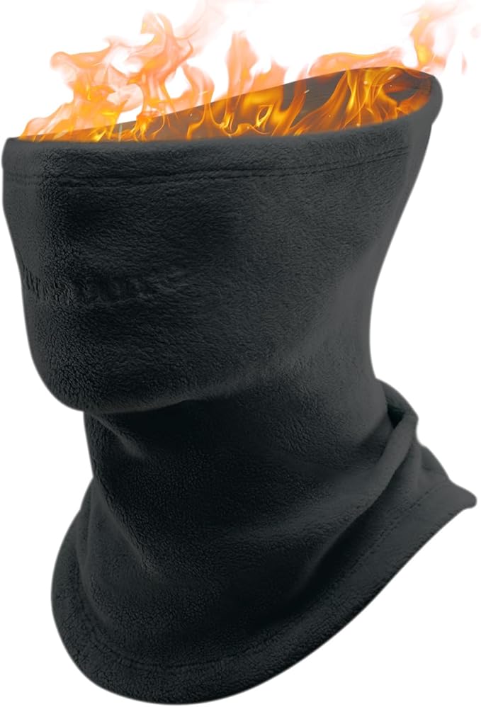 Qunature Cache-cou d'hiver en polaire épaisse, coupe-vent, respirante, thermique pour les sports de plein air, le ski, la course, le cyclisme, le snowboard