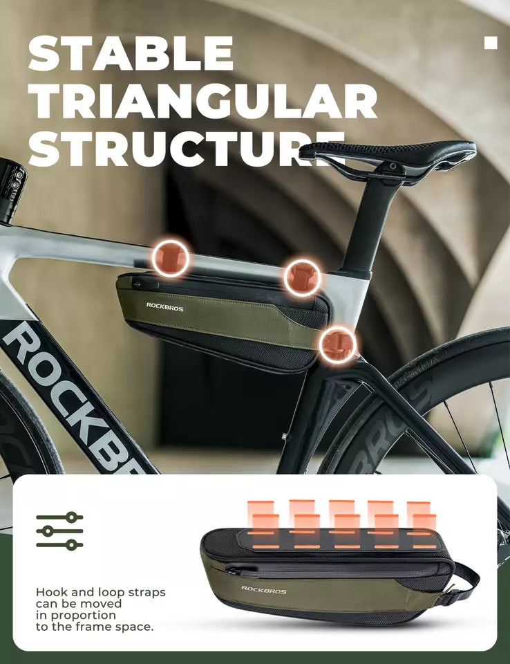 ROCKBROS sac de cadre sac de tube diagonal sac de vélo vélo de route vtt