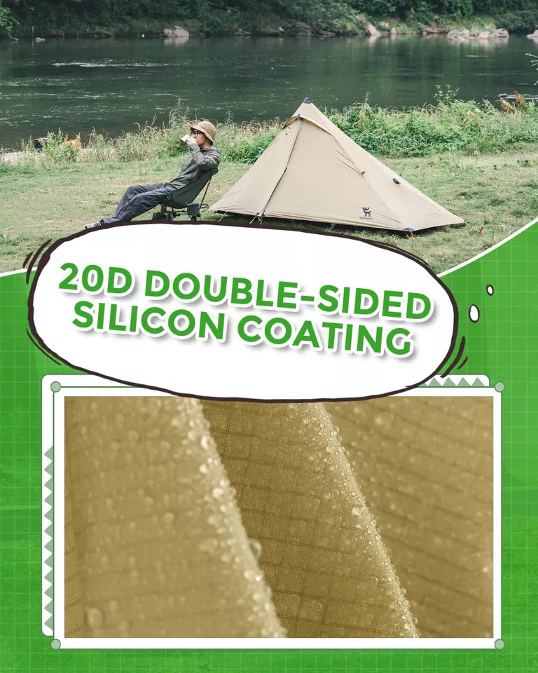 Tente de trekking Qunature tente 1 homme tente de camping ultralégère étanche 230*180 cm