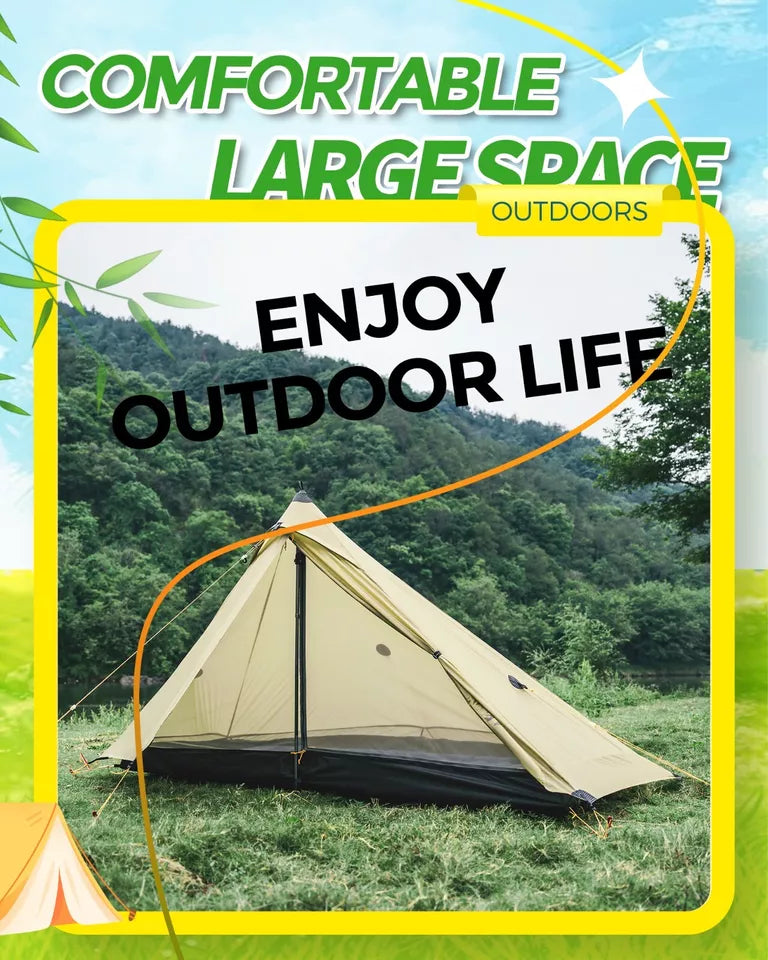 Tente de trekking Qunature tente 1 homme tente de camping ultralégère étanche 230*180 cm