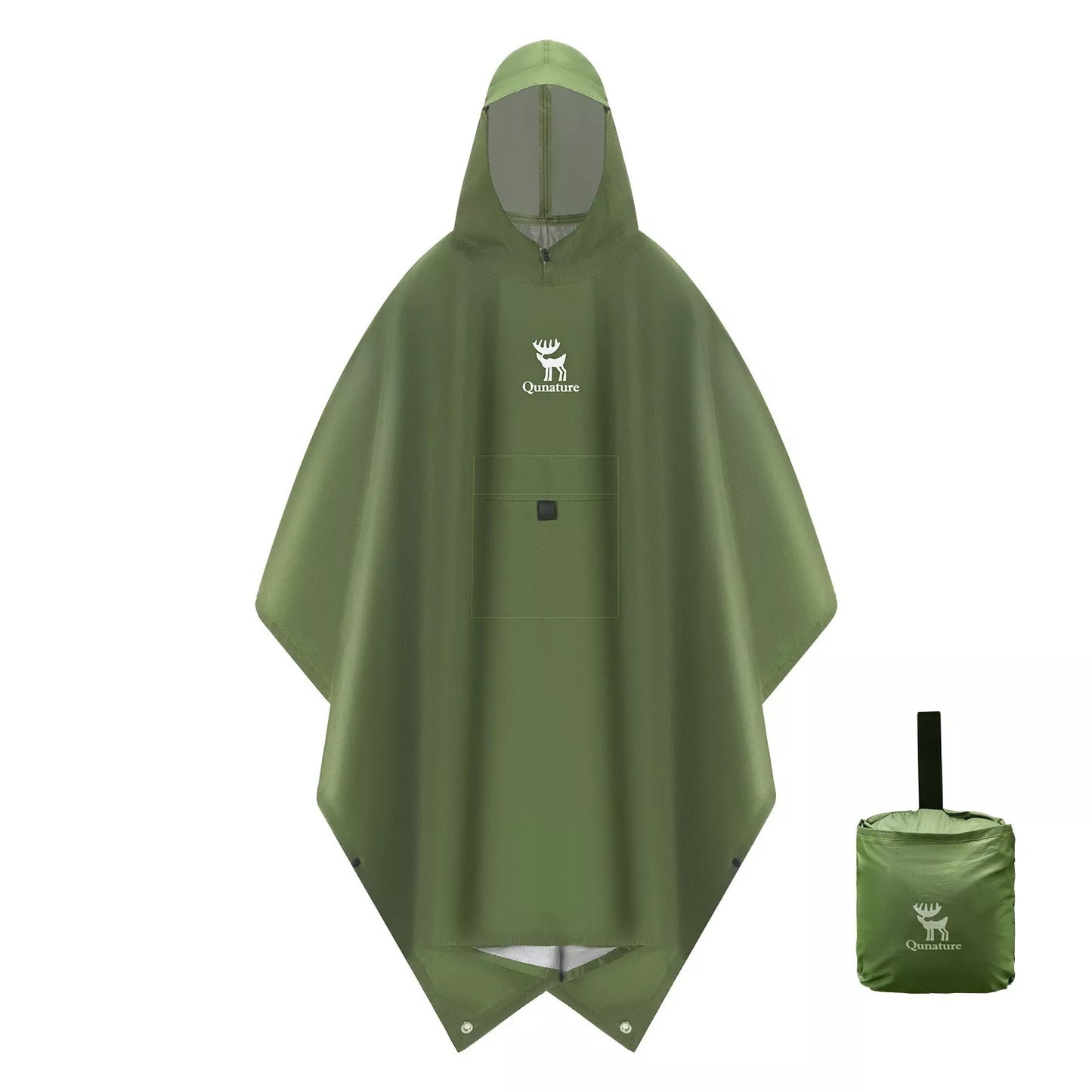 Qunature Outdoors Poncho de Pluie Multifonctionnel Cape de Pluie pour vélo Poncho de Pluie