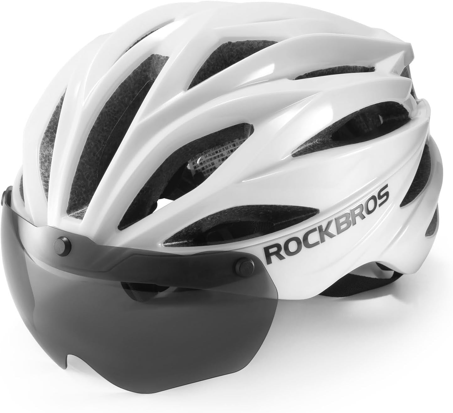 ROCKBROS Casque de vélo adulte avec visière magnétique amovible respirant réglable pour hommes et femmes 58-62 cm