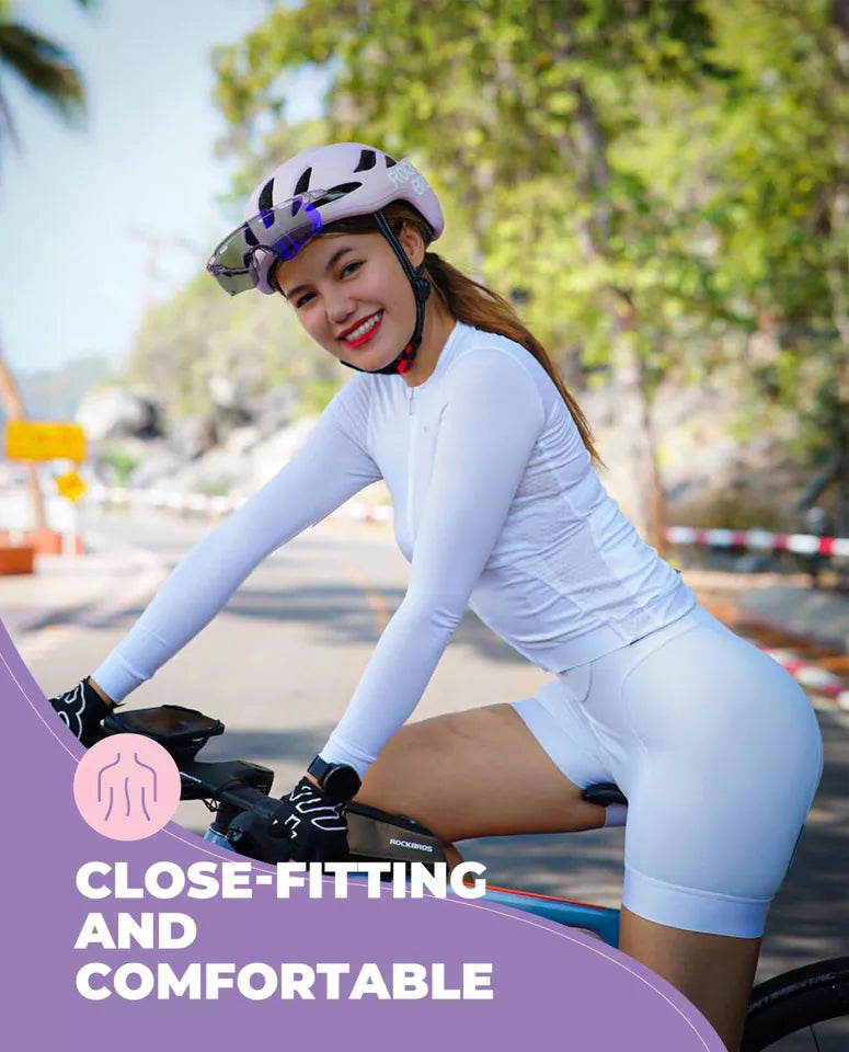 ROCKBROS TVI maillot de cyclisme à manches longues vêtements de vélo respirant femmes