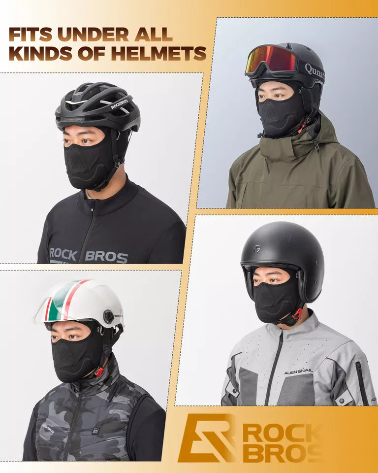 ROCKBROS couvre-tête de moto cagoule polaire chaude cagoules de vélo
