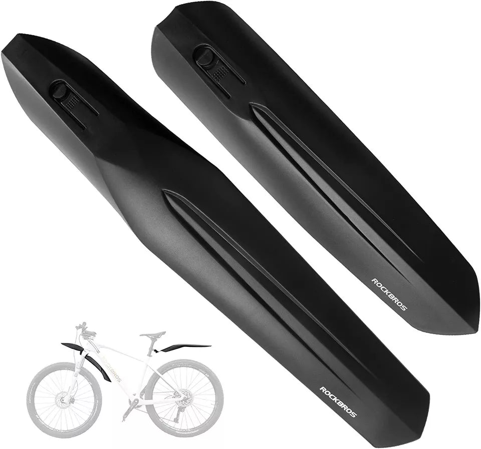 Ensemble de garde-boue de vélo ROCKBROS garde-boue de vélo avant + arrière pour VTT 22-24 pouces
