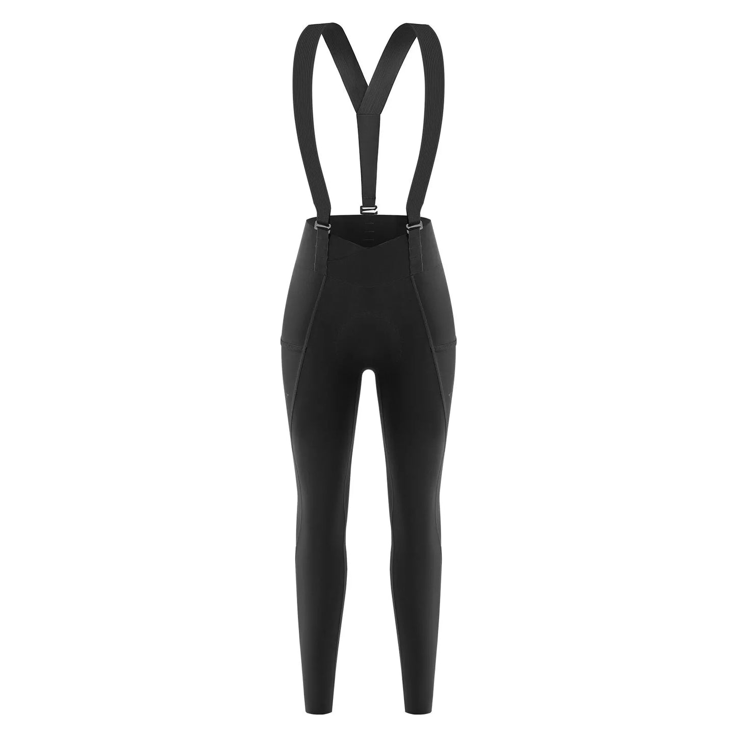 ROCKBROS Cuissard de cyclisme, cuissard à bretelles, pantalon long, pantalon de cyclisme VTT rembourré avec bretelles