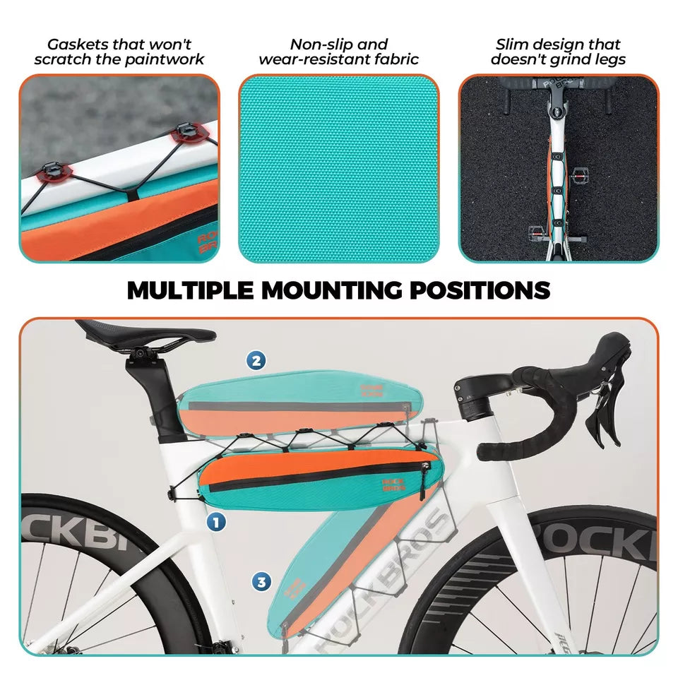ROCKBROS sac de vélo sac de cadre tube diagonal