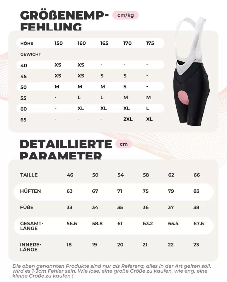 ROCKBROS Cuissard à bretelles de cyclisme pour femme avec bretelles, cuissard à bretelles de vélo rembourré, VTT
