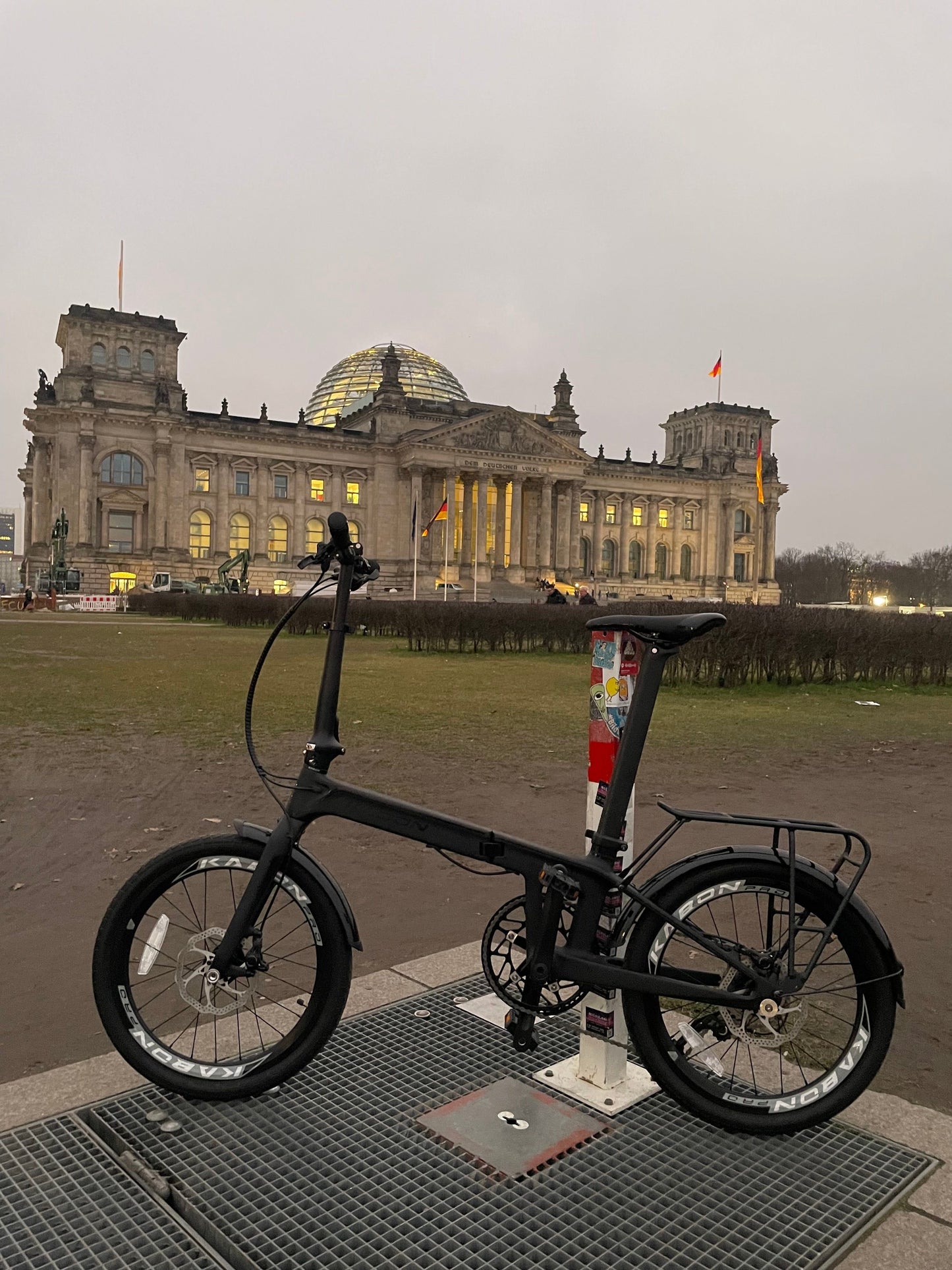 KABON City vélo pliant carbone Shimano Altus 9S 20 pouces avec roues en carbone