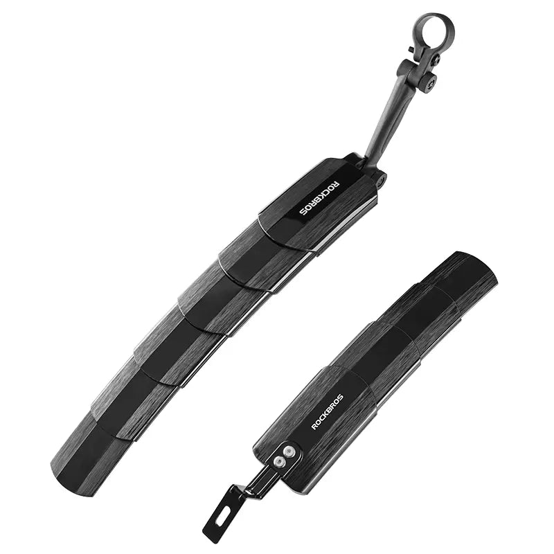 Jeu de garde-boue de vélo ROCKBROS avant + arrière pour 24-29 pouces, rétractable et réglable
