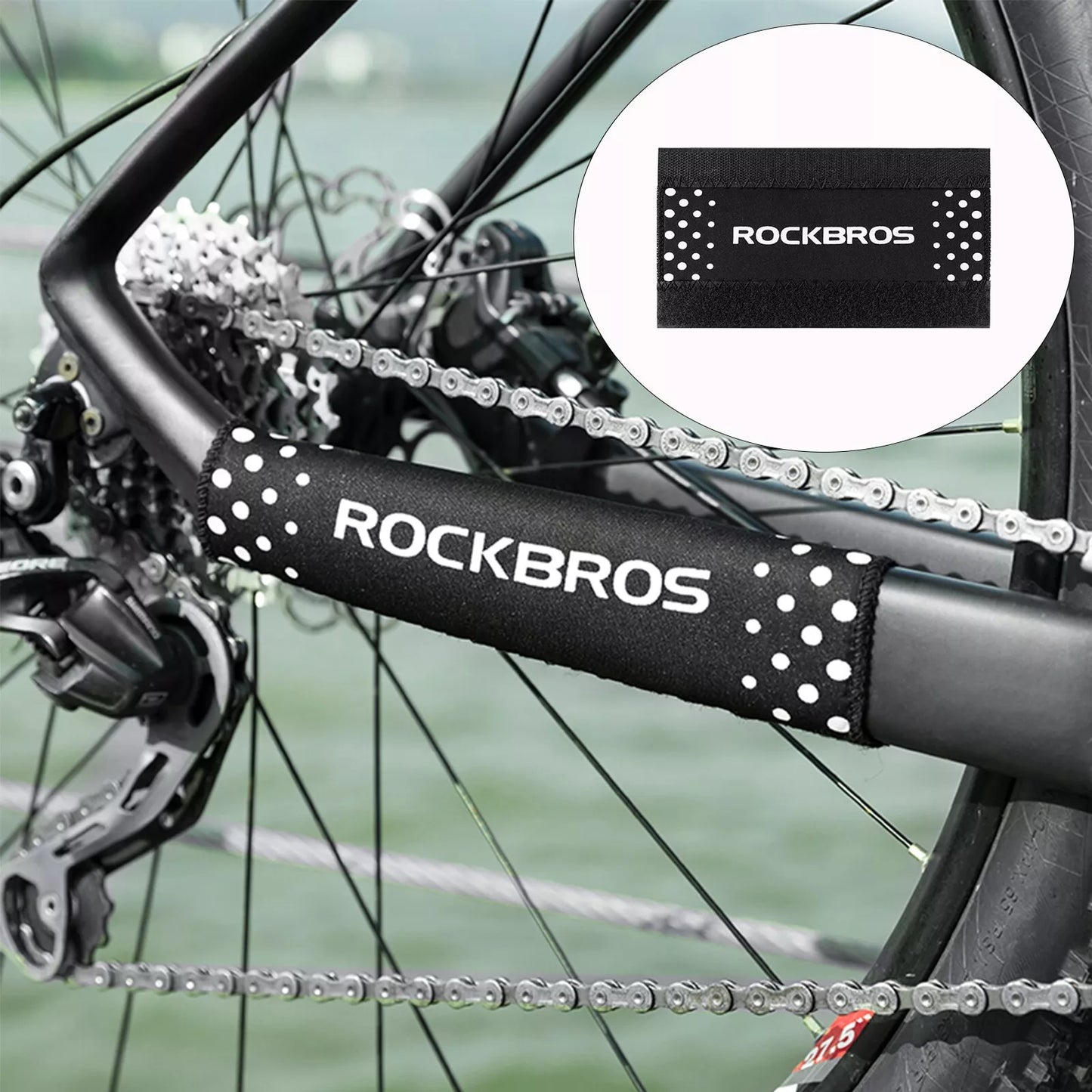Bases de protection de cadre de vélo ROCKBROS Protège contre les frottements causés par les chaînes