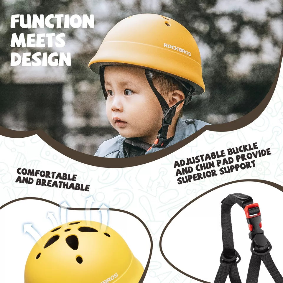 Casque de vélo pour enfants ROCKBROS, casque de protection, casque de sport pour jeunes, casque pour enfants de 48 à 52 cm