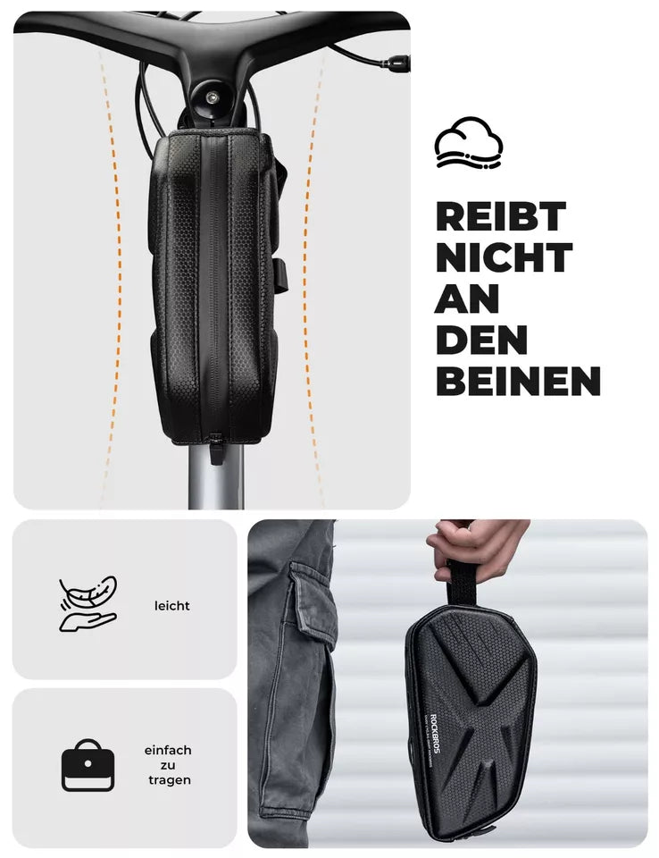 ROCKBROS 1,4 L sac de cadre sac de vélo pour cadres de vélo étanche jusqu'à 6,8 pouces