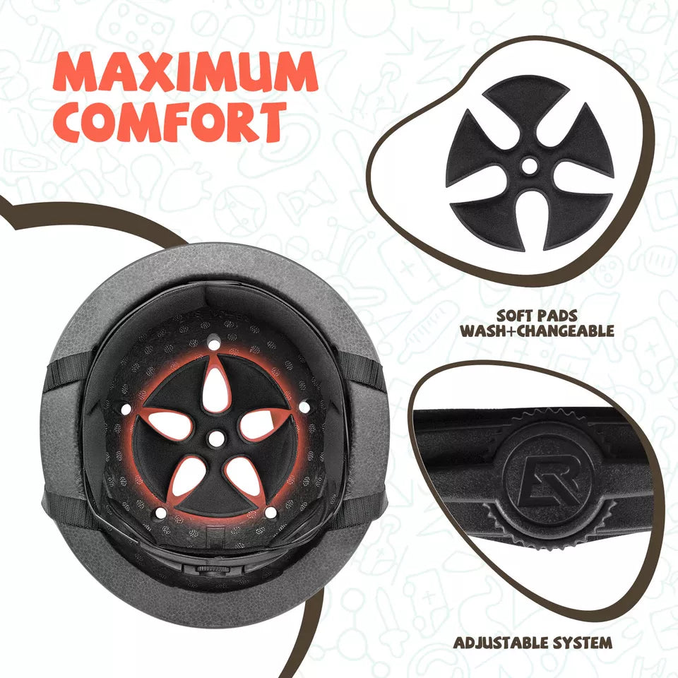 Casque de vélo pour enfants ROCKBROS, casque de protection, casque de sport pour jeunes, casque pour enfants de 48 à 52 cm