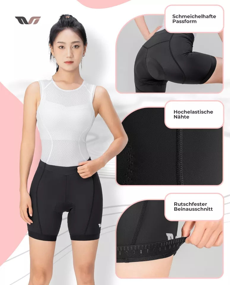 ROCKBROS – short de vélo de route pour femmes, short de cyclisme rembourré pour vélo