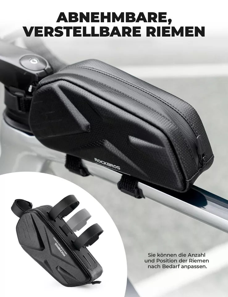 ROCKBROS 1,4 L sac de cadre sac de vélo pour cadres de vélo étanche jusqu'à 6,8 pouces