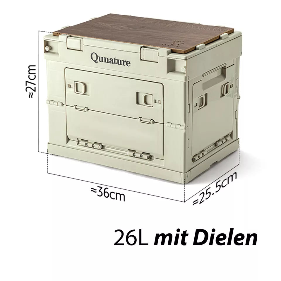 Qunature Boîte de Camping Pliable Organisateur Boîte de Camping Boîte de Rangement 26/55/60L