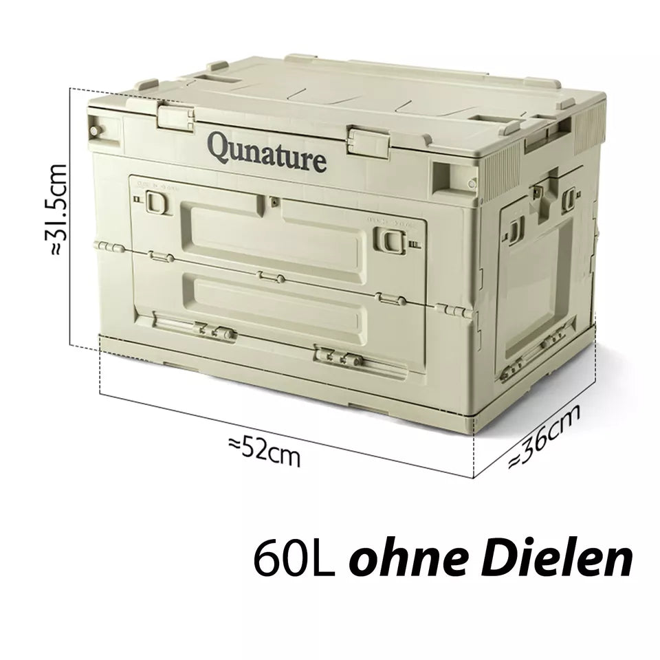 Qunature Boîte de Camping Pliable Organisateur Boîte de Camping Boîte de Rangement 26/55/60L