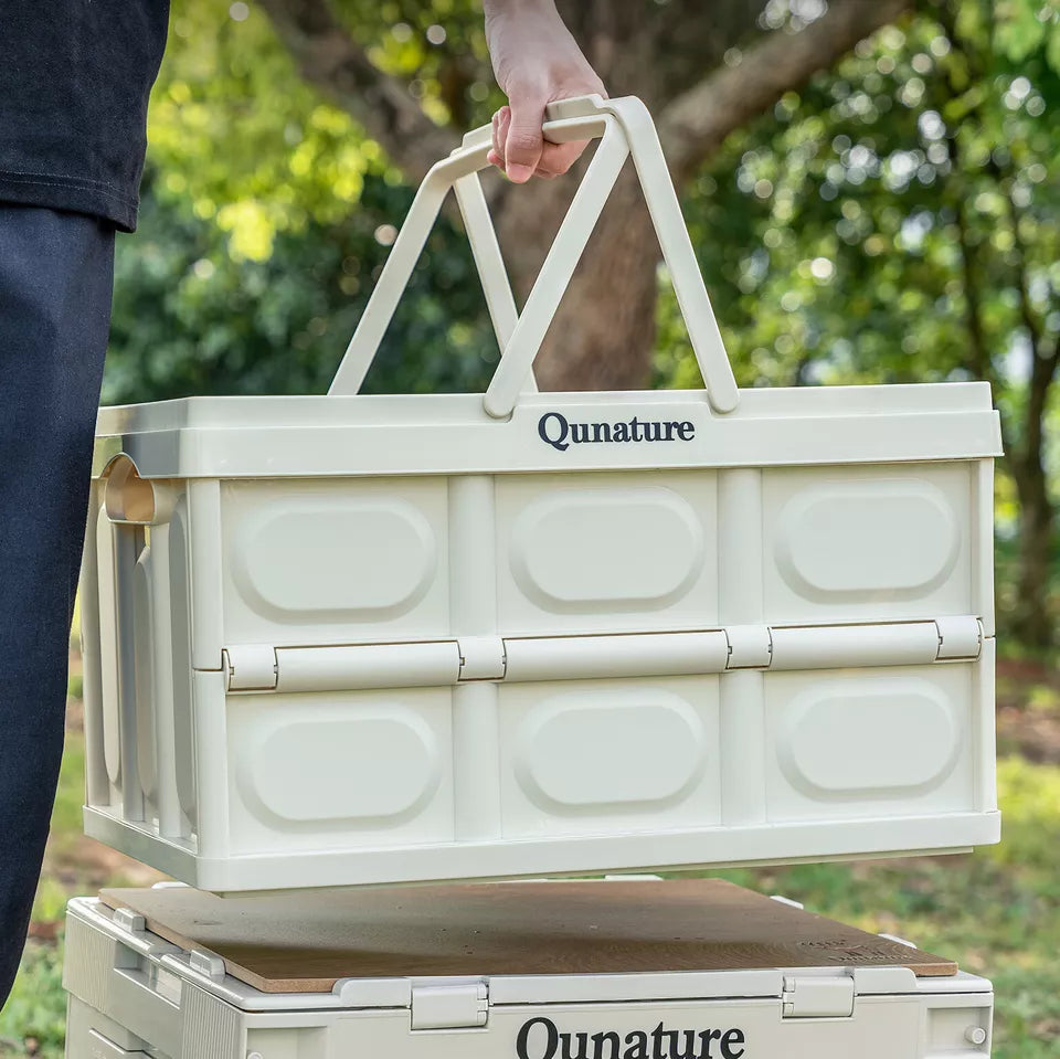 Qunature Boîte de Camping Pliable Organisateur Boîte de Camping Boîte de Rangement 26/55/60L