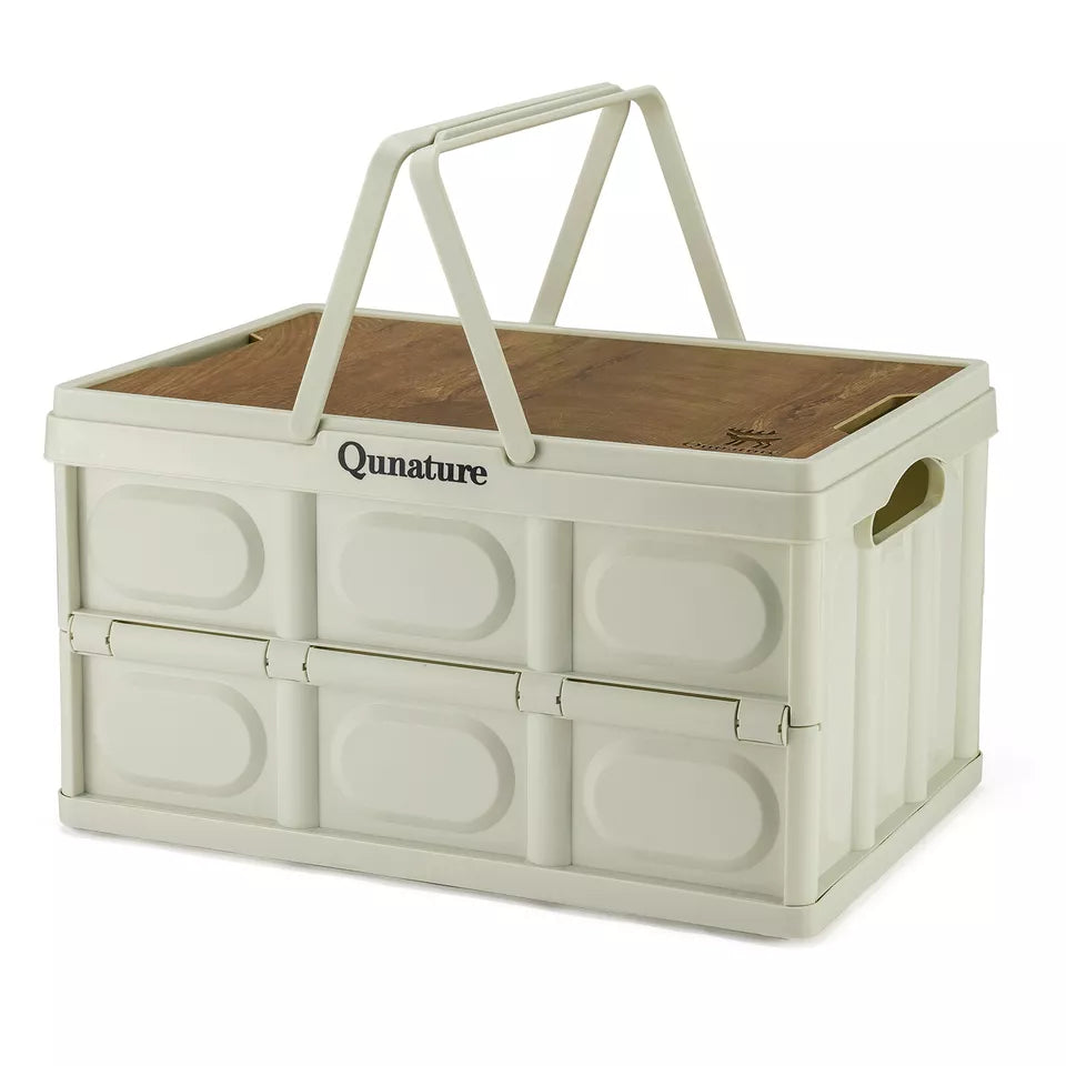 Qunature Boîte de Camping Pliable Organisateur Boîte de Camping Boîte de Rangement 26/55/60L