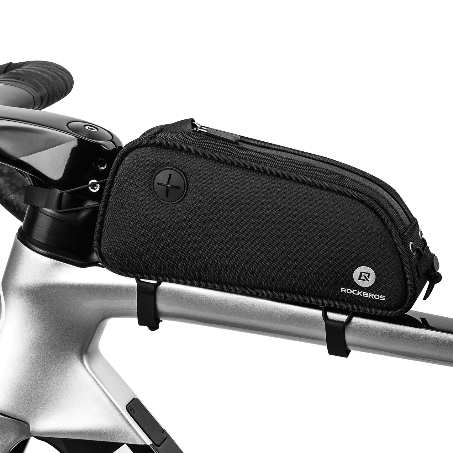 Sac de cadre ROCKBROS avec trou pour casque sac de tube supérieur de cadre de vélo vtt