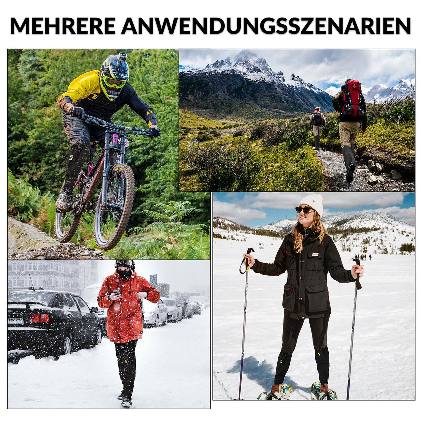 Guêtres d'extérieur imperméables pour la neige, pour hommes et femmes, ROCKBROS