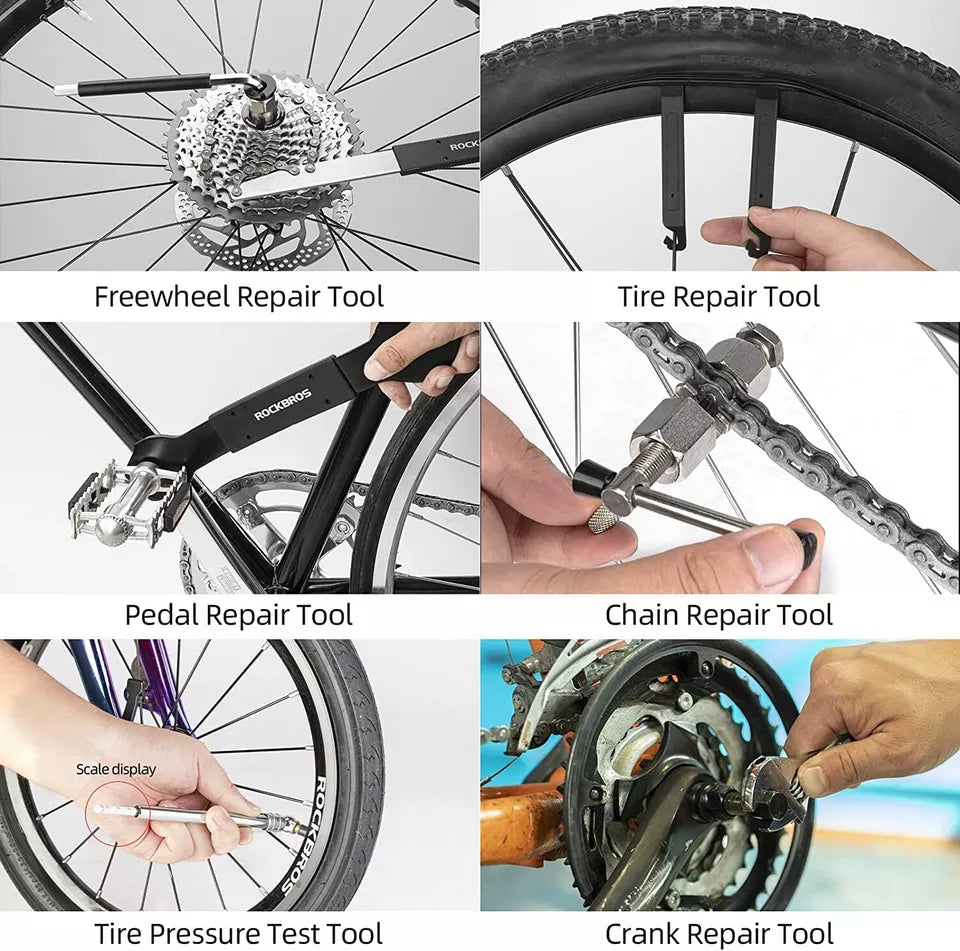 ROCKBROS – boîte à outils multifonctionnelle pour réparation de vélos, ensemble de 44 en 1
