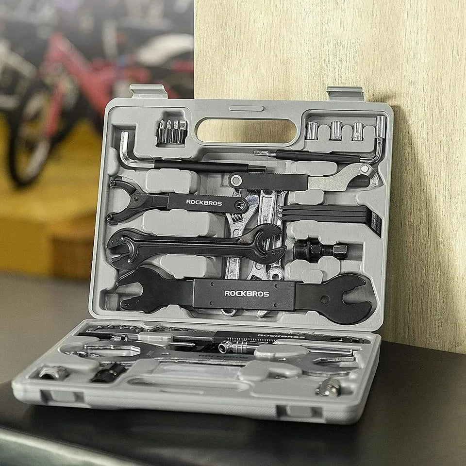 ROCKBROS – boîte à outils multifonctionnelle pour réparation de vélos, ensemble de 44 en 1