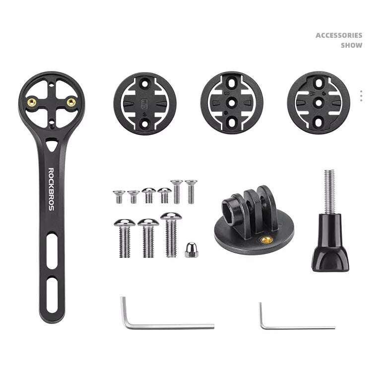 ROCKBROS ordinateur de vélo support GPS adaptateur d'éclairage de vélo GoPro fibre de carbone