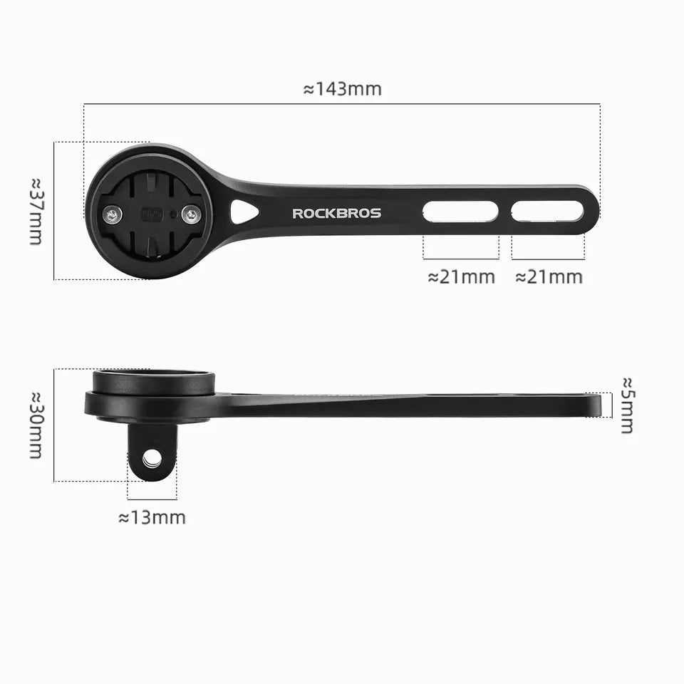 ROCKBROS ordinateur de vélo support GPS adaptateur d'éclairage de vélo GoPro fibre de carbone