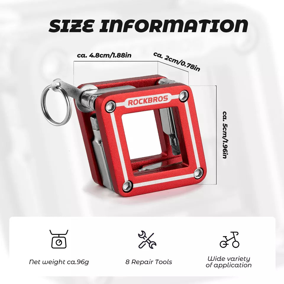 ROCKBROS vélo outil multifonctionnel 8 en 1 réparation outil pliant réparation