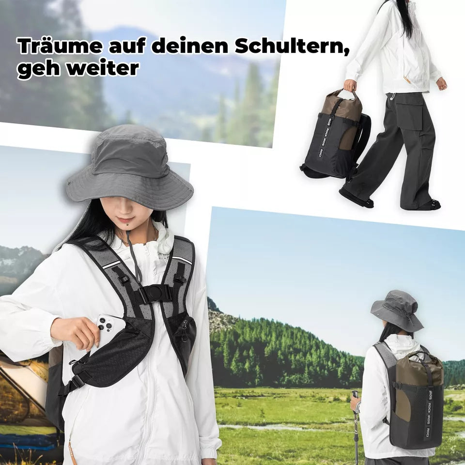 ROCKBROS sac à dos de vélo sac à dos amovible sac à dos de vélo 24L voyage étanche