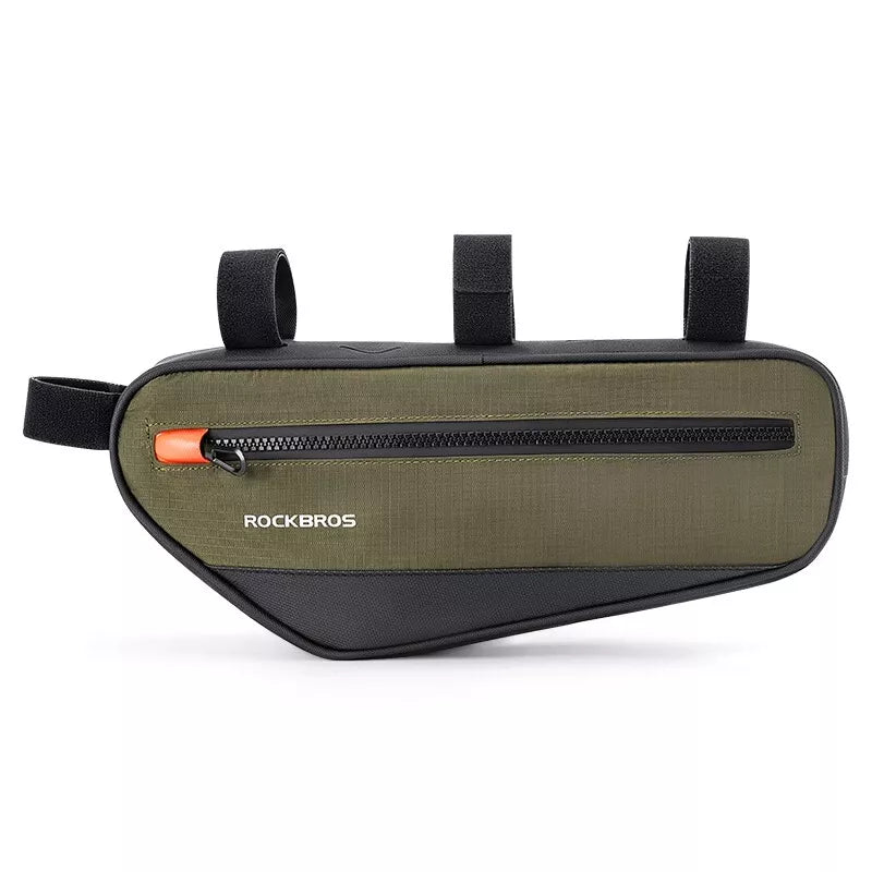 ROCKBROS sac de cadre de vélo sac de vélo sac triangulaire sac à outils 1,7 L