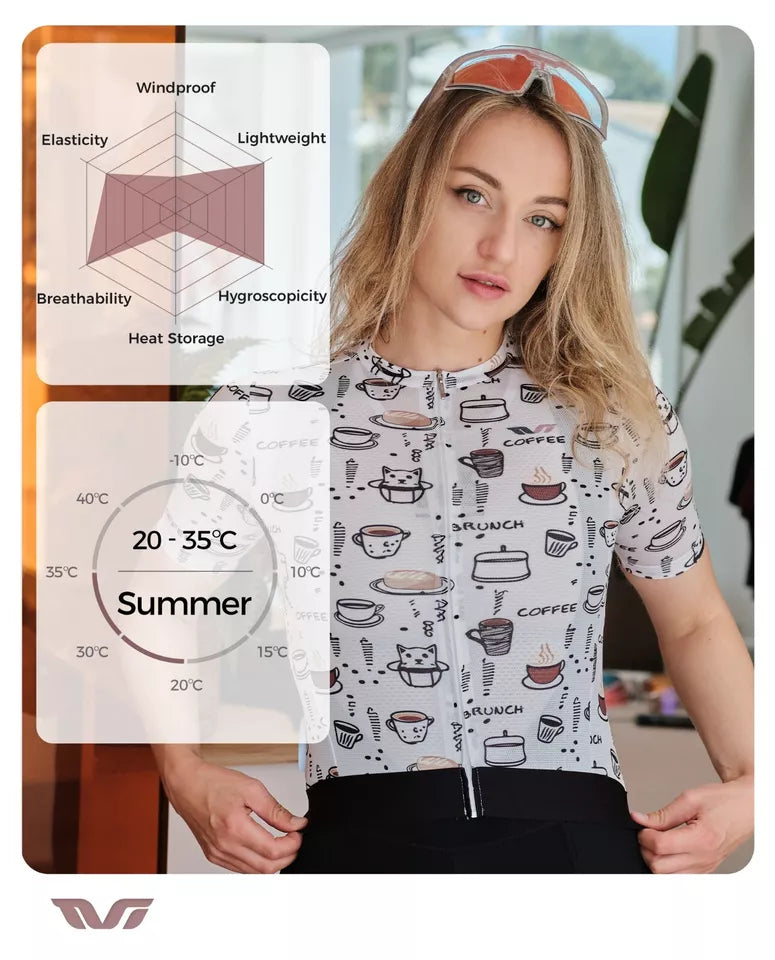 ROCKBROS TVI maillot de cyclisme maillot de cyclisme respirant à manches courtes pour femme avec 3 poches