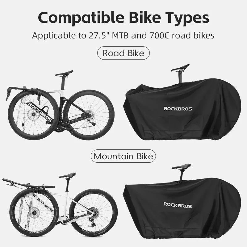 ROCKBROS housse de vélo pour 27,5 pouces/700C bâche de vélo hydrofuge