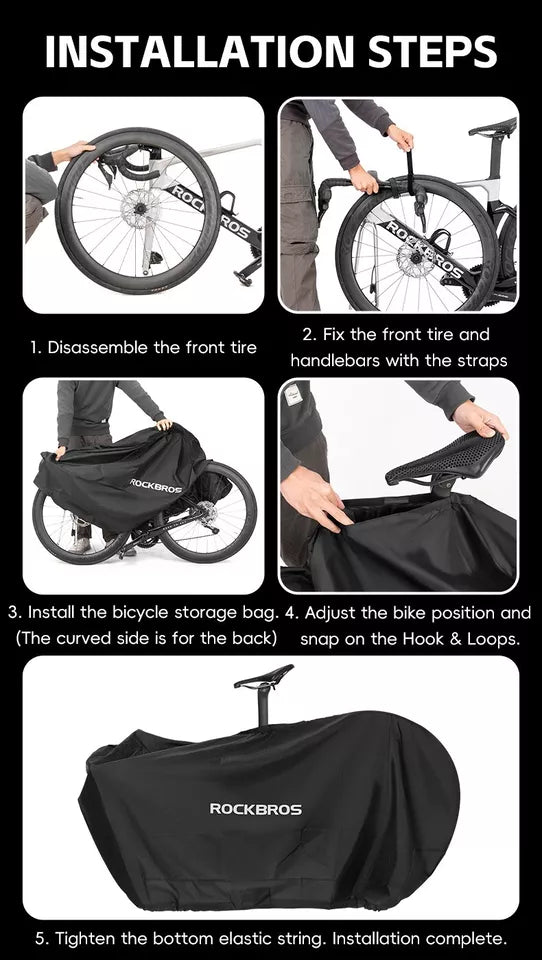 ROCKBROS housse de vélo pour 27,5 pouces/700C bâche de vélo hydrofuge