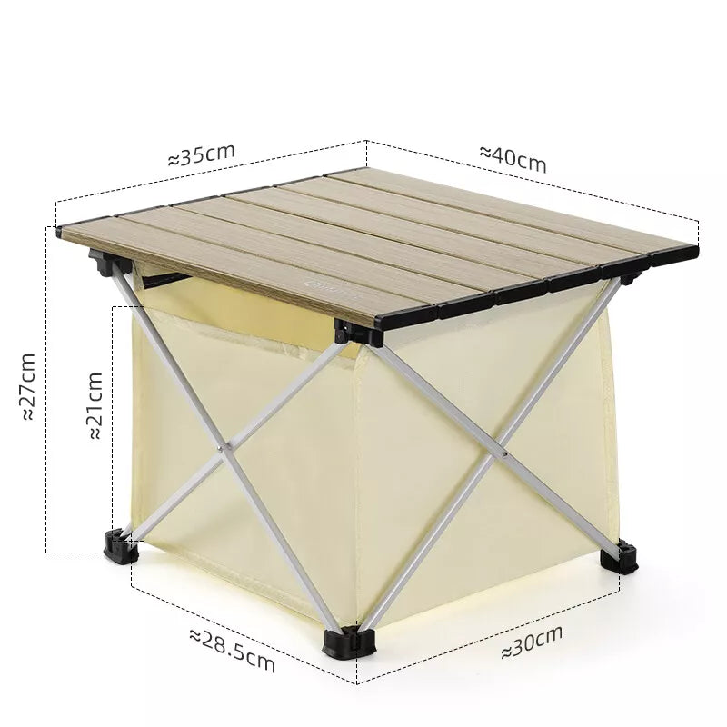 Table de camping Qunature table pliante en aluminium avec sac 600D table de pique-nique jusqu'à 15KG