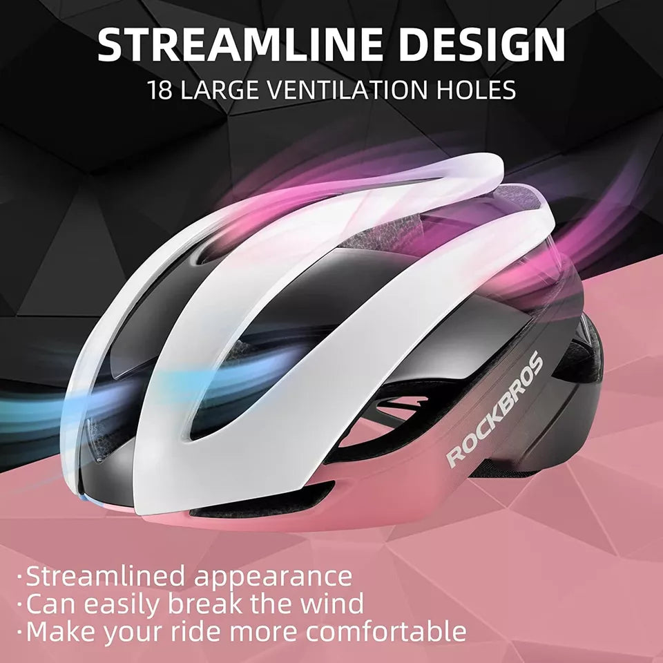 ROCKBROS casque de vélo pour femmes et hommes casque de cyclisme 4 couleurs casque de protection M/L 55-61 cm
