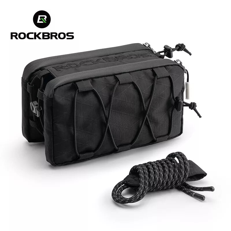 ROCKBROS 1L sac double cadre de vélo sac de tube supérieur avant 5 couleurs pour vélo de route vtt