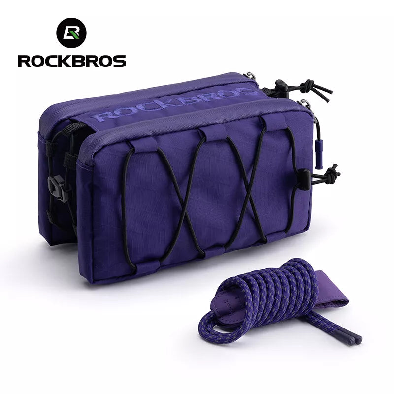 ROCKBROS 1L sac double cadre de vélo sac de tube supérieur avant 5 couleurs pour vélo de route vtt