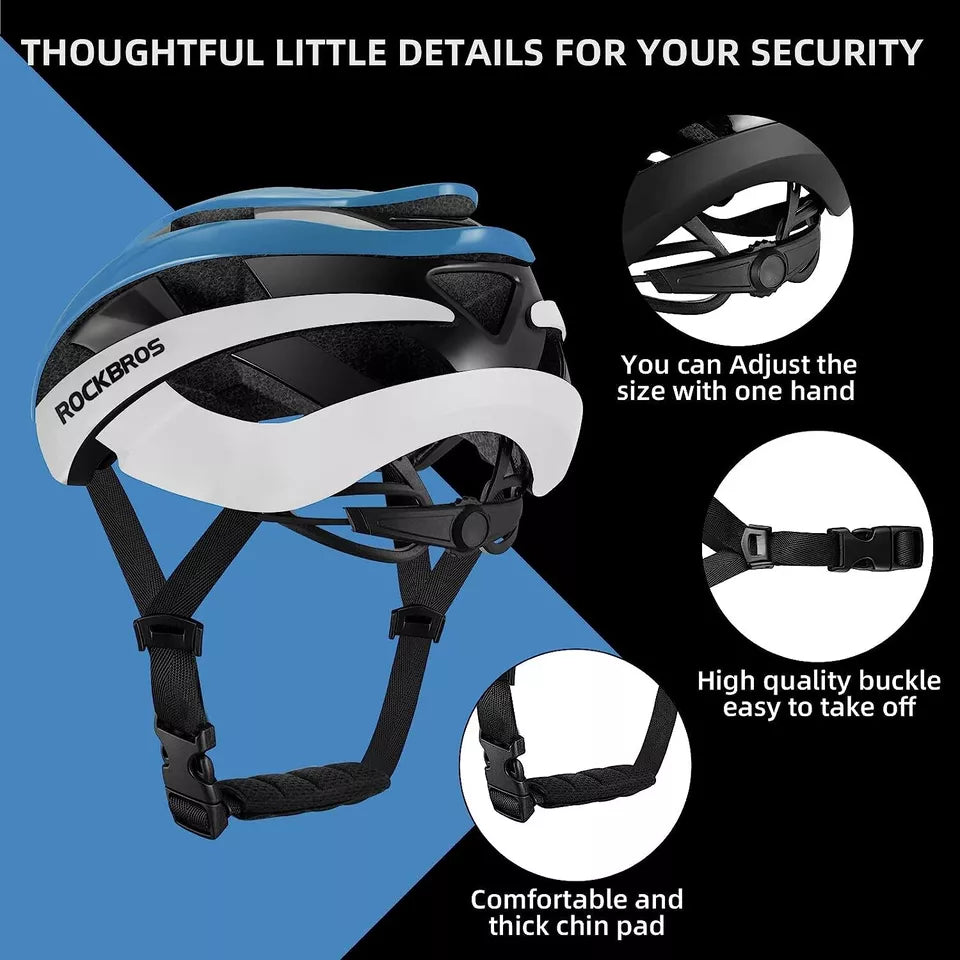 ROCKBROS casque de vélo pour femmes et hommes casque de cyclisme 4 couleurs casque de protection M/L 55-61 cm