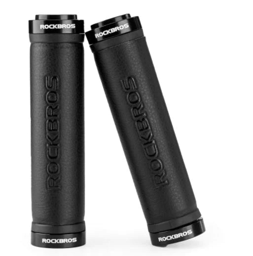 ROCKBROS Poignées de vélo Lock-On Poignées de guidon MTB Vélo Antidérapant Noir