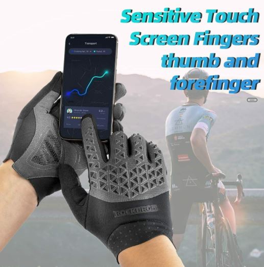ROCKBROS Gants VTT Gants vélo écran tactile SBR M-XXL