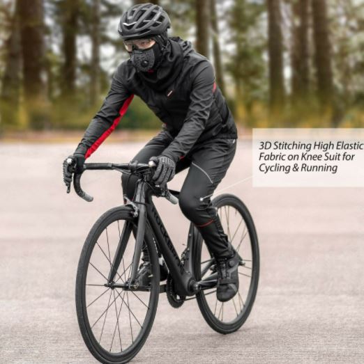 ROCKBROS Hiver Pantalon vélo thermique VTT Pantalon vélo coupe-vent Pantalon long M-4XL