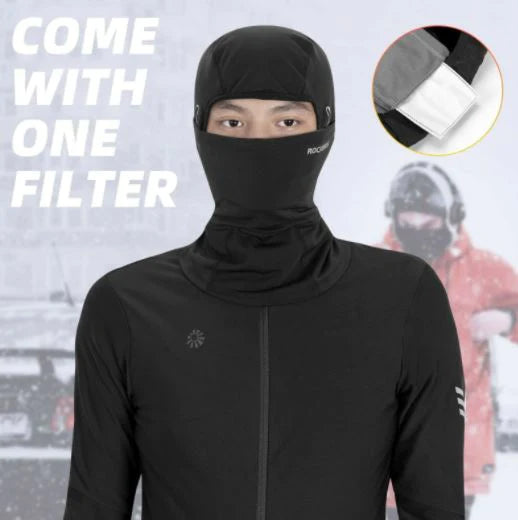 ROCKBROS Bonnet de tempête moto vélo hiver Balaclava pour les sports cyclistes Chaud