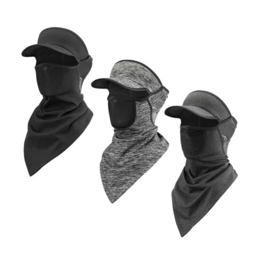 Bandana Multifonction SMEHCF - Cagoule Masque Écharpe Moto, Vélo, Randonnée - Noir Ou Couleurs