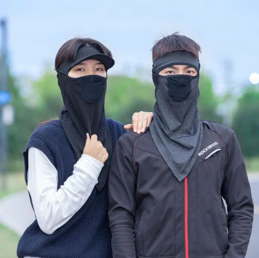 ROCKBROS Demi Cagoule Vélo Masque tubulaire Écharpe Moto Coupe-vent